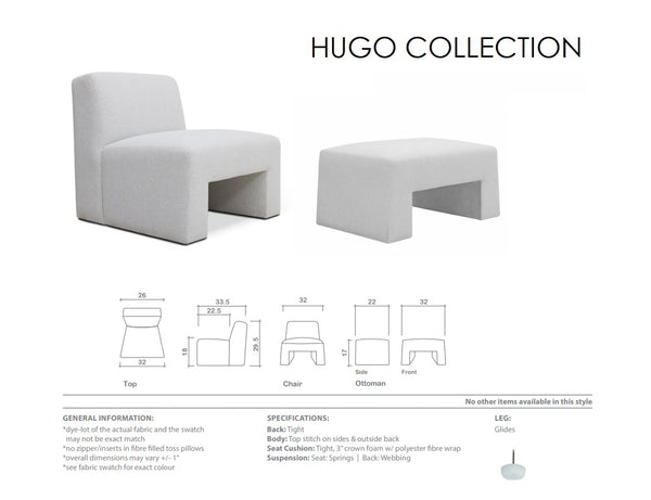Hugo Chair and Ottoman