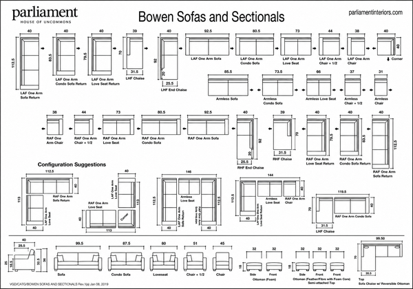 Bowen Sofa and Sectional Series - Parliament Interiors