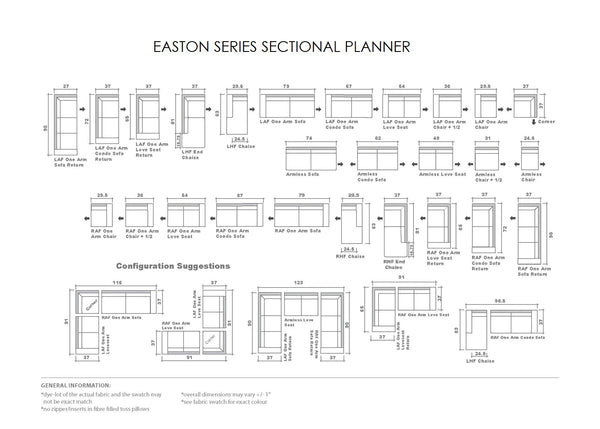 Easton Sofa and Sectional Series