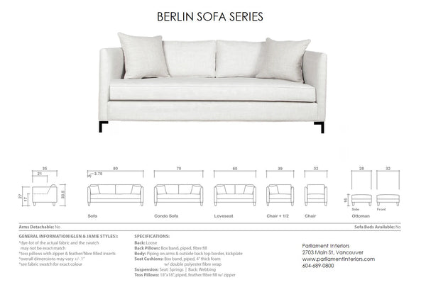 Berlin Sofa Series - Parliament Interiors