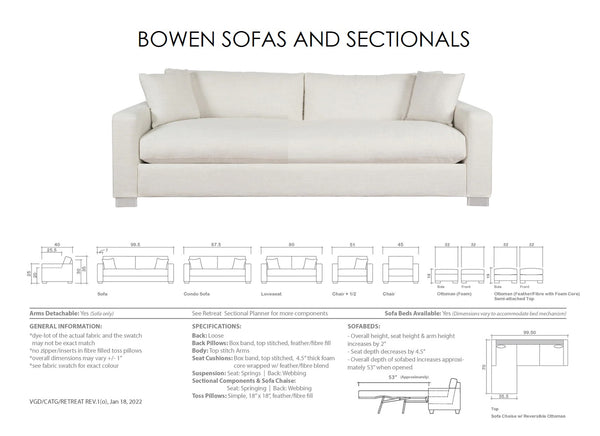 Bowen Sofa and Sectional Series