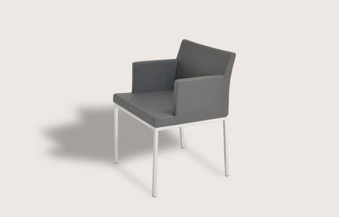 Soho Arm Chair - Chrome or Black Powder Coat - Parliament Interiors